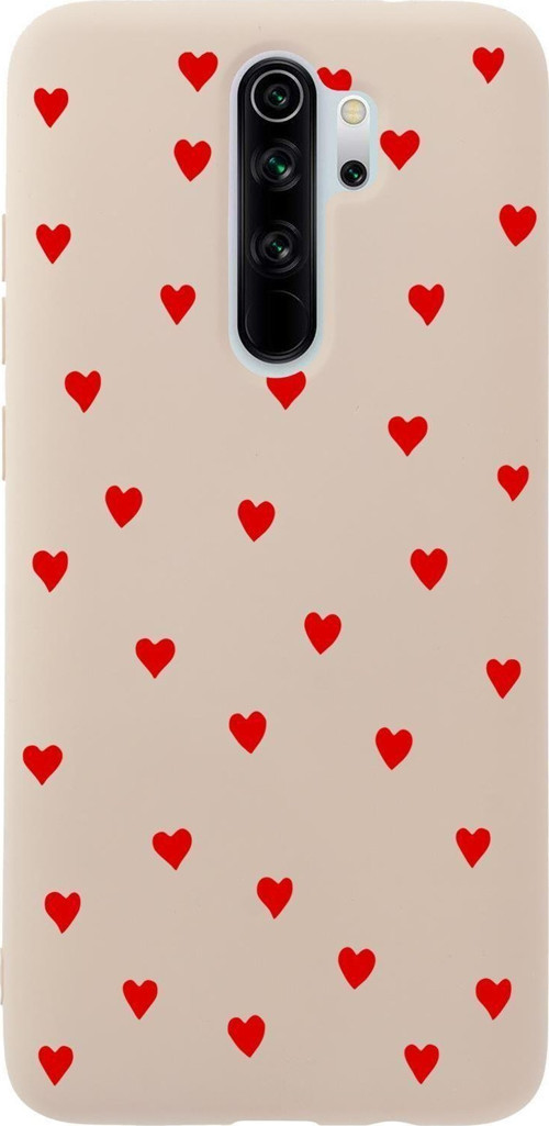 Xiaomi Redmi Note 8 Pro Uyumlu Sevimli Kalpler Desenli Premium Silikonlu Telefon Kılıfı
