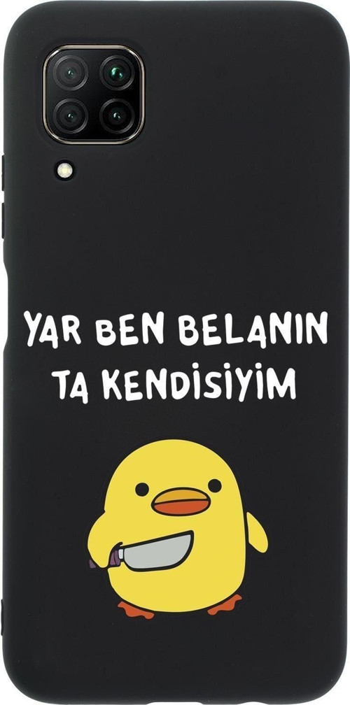 Huawei P40 Lite Katil Civciv Desenli Premium Silikonlu Telefon Kılıfı