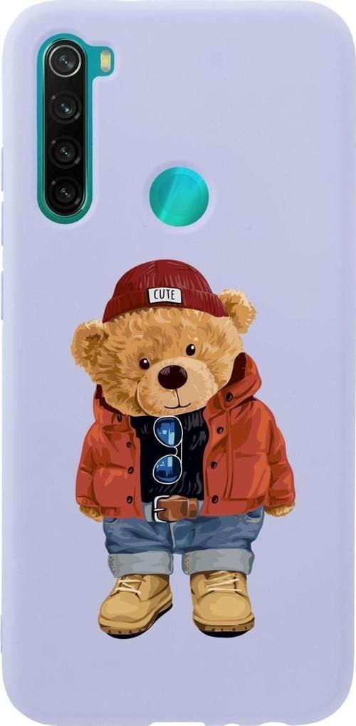 Xiaomi Redmi Note 8 Teddy Bear Premium Silikonlu Telefon Kılıfı