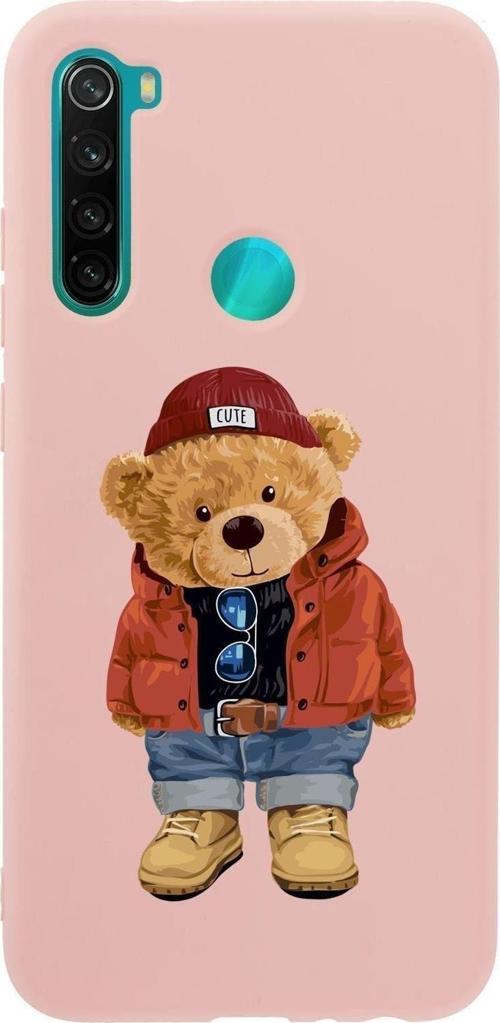 Xiaomi Redmi Note 8 Teddy Bear Premium Silikonlu Telefon Kılıfı