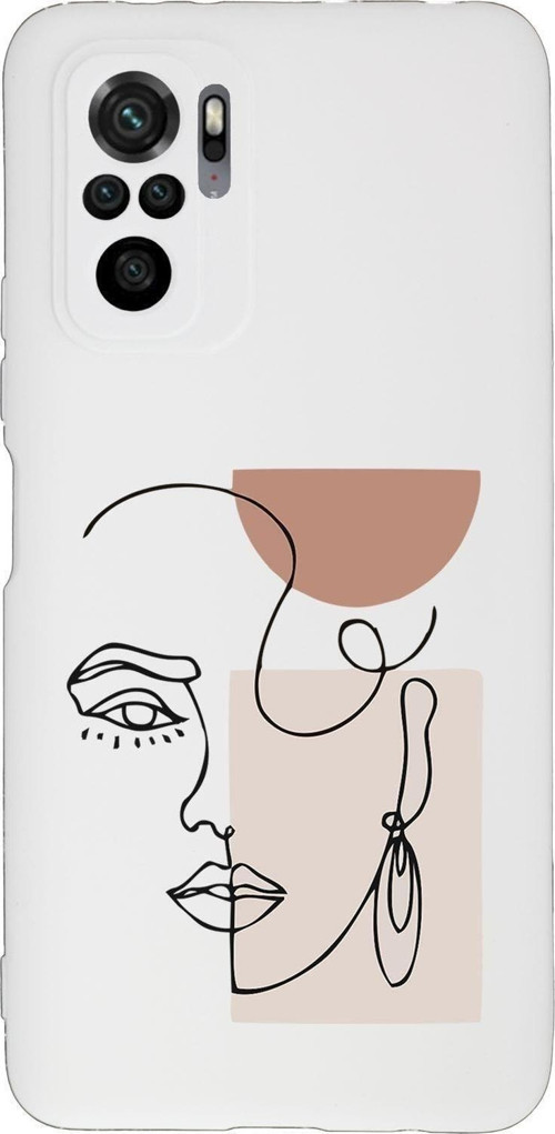 Xiaomi Redmi Note 10 Pro Max Uyumlu Women Art Desenli Premium Silikonlu Lansman Telefon Kılıfı