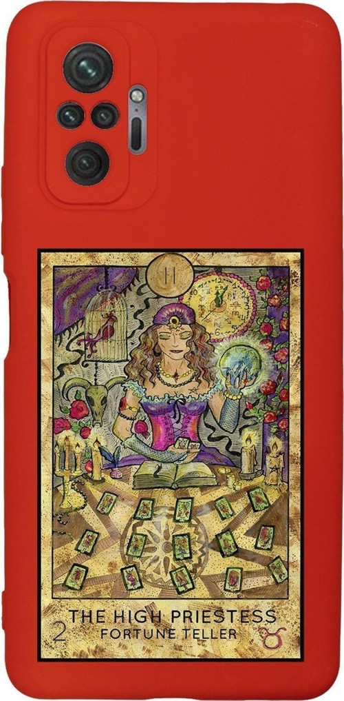 Xiaomi Redmi Note 10 Pro Max Uyumlu The High Priestess Desenli Premium Silikonlu Lansman Telefon Kıl
