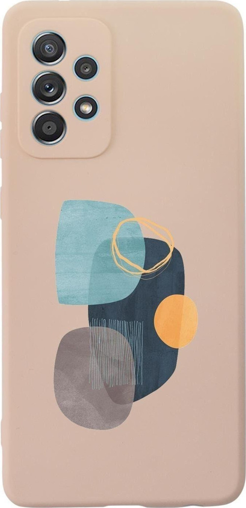 Samsung Galaxy A13 Uyumlu Wall Art Desenli Premium Silikonlu Lansman Telefon Kılıfı