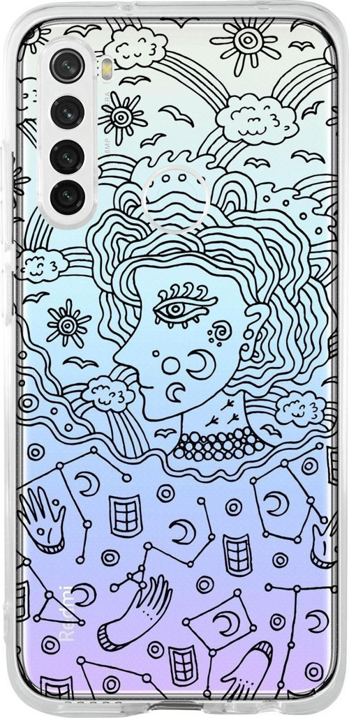 Xiaomi Redmi Note 8 Uyumlu Art Of Astrology Premium Şeffaf Silikon Kılıf