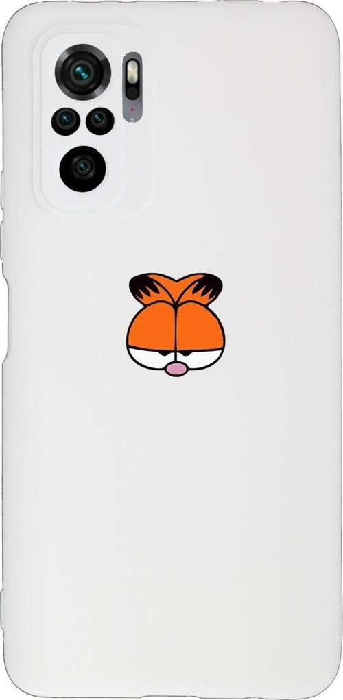 Xiaomi Redmi Note 10 Pro Max Uyumlu Garfield Desenli Premium Silikonlu Lansman Telefon Kılıfı