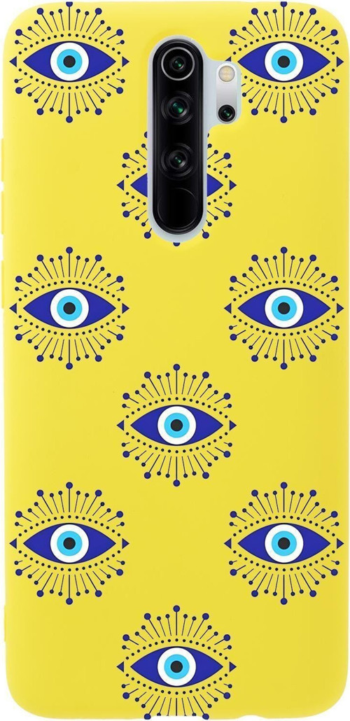 Xiaomi Redmi Note 8 Pro Uyumlu Mystic Aura Desenli Premium Silikonlu Telefon Kılıfı