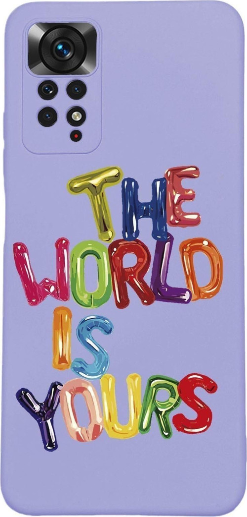 Xiaomi Redmi Note 11 Uyumlu The World Is Yours Premium Silikonlu Lansman Telefon Kılıfı