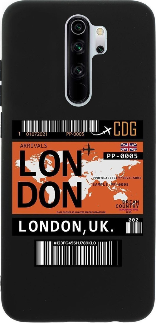 Xiaomi Redmi Note 8 Pro London Premium Silikonlu Telefon Kılıfı