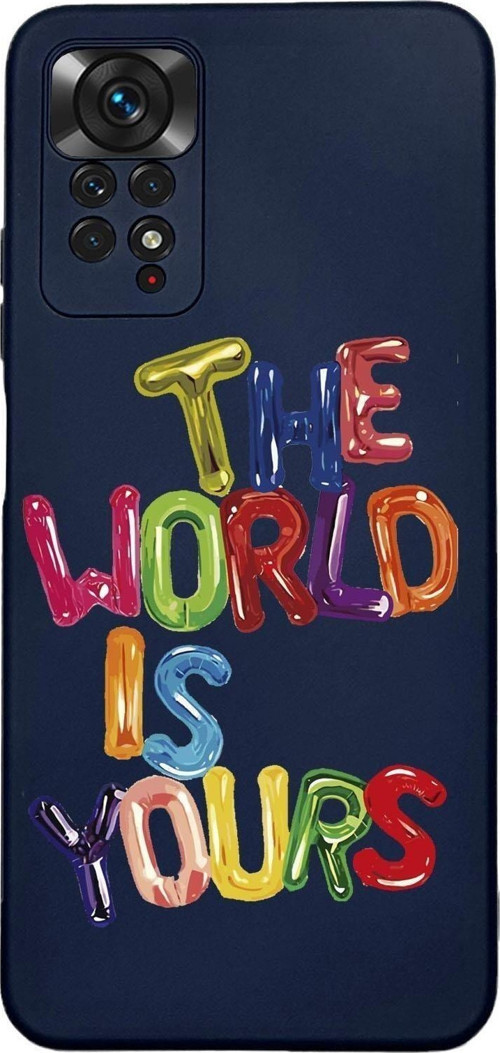 Xiaomi Redmi Note 11 Uyumlu The World Is Yours Premium Silikonlu Lansman Telefon Kılıfı
