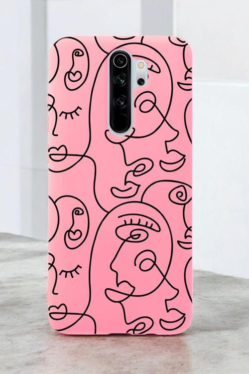 Xiaomi Redmi Note 8 Pro Uyumlu Face Art Desenli Premium Silikonlu Lansman Telefon Kılıfı