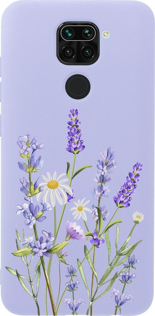 Xiaomi Redmi Note 9 Lavender Premium Silikonlu Lila Telefon Kılıfı