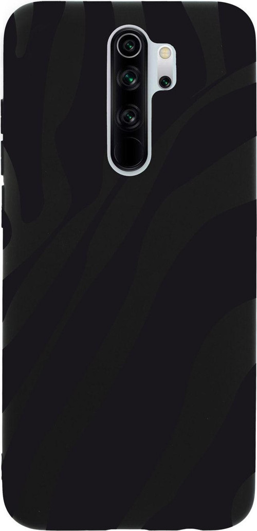 Xiaomi Redmi Note 8 Pro Zebra Desenli Premium Silikonlu Siyah Telefon Kılıfı