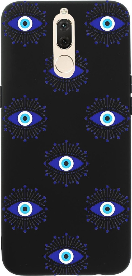 Huawei Mate 10 Lite Uyumlu Mystic Aura Desenli Premium Silikonlu Telefon Kılıfı