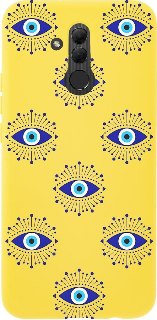 Huawei Mate 20 Lite Uyumlu Mystic Aura Desenli Premium Silikonlu Telefon Kılıfı