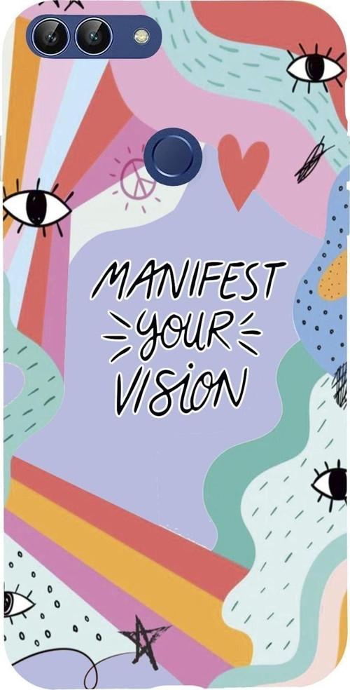 Huawei Psmart 2018 Manifest Your Vision Premium Silikonlu Telefon Kılıfı