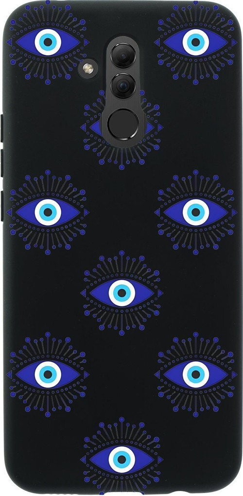 Huawei Mate 20 Lite Uyumlu Mystic Aura Desenli Premium Silikonlu Telefon Kılıfı