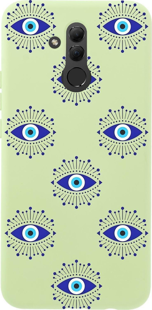 Huawei Mate 20 Lite Uyumlu Mystic Aura Desenli Premium Silikonlu Telefon Kılıfı