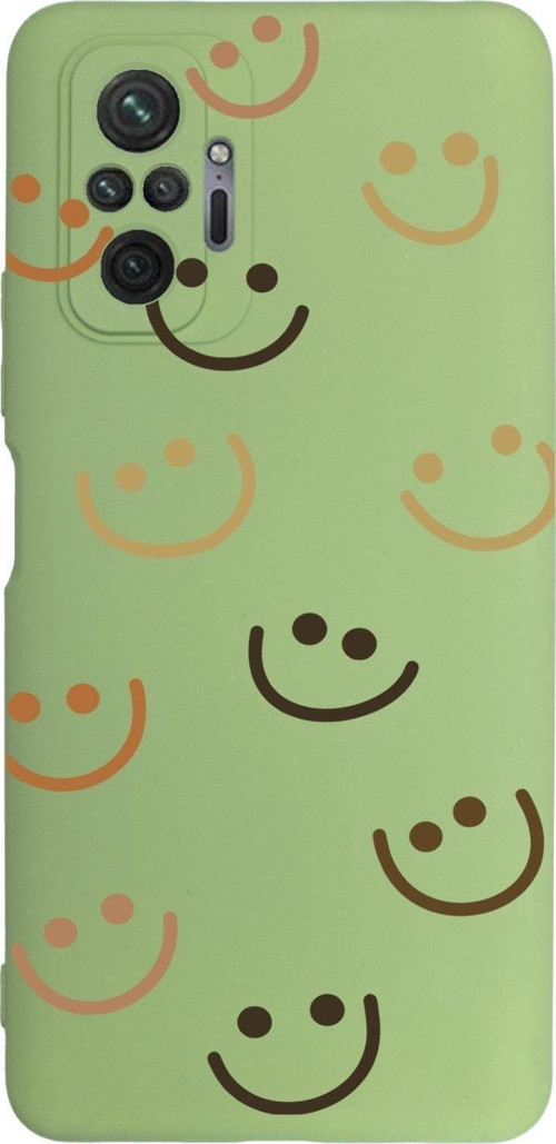 Xiaomi Redmi Note 10 Pro Max Uyumlu Smile Desenli Premium Silikonlu Lansman Telefon Kılıfı