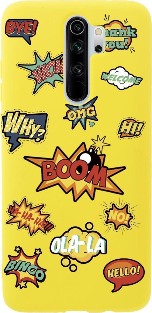 Xiaomi Redmi Note 8 Pro Stickers Desenli Premium Silikonlu Telefon Kılıfı