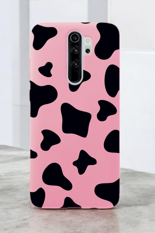 Xiaomi Redmi Note 8 Pro Uyumlu İnek Desenli Premium Silikonlu Lansman Telefon Kılıfı