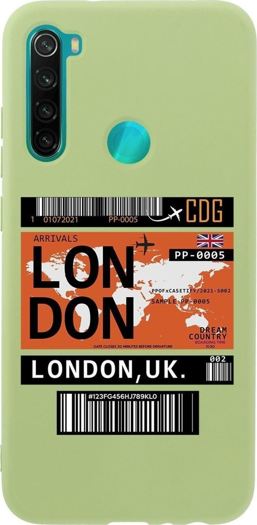 Xiaomi Redmi Note 8 London Premium Silikonlu Telefon Kılıfı