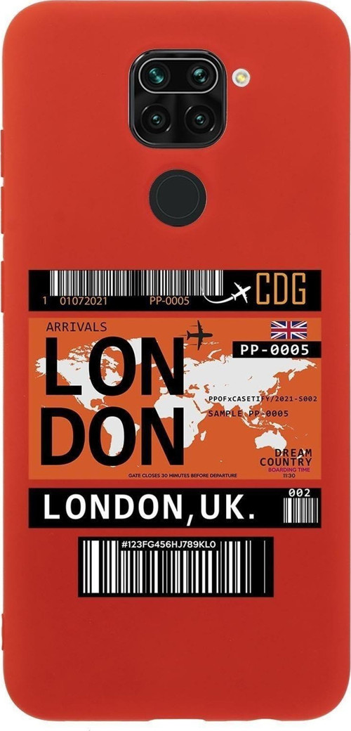 Xiaomi Redmi Note 9 London Premium Silikonlu Telefon Kılıfı