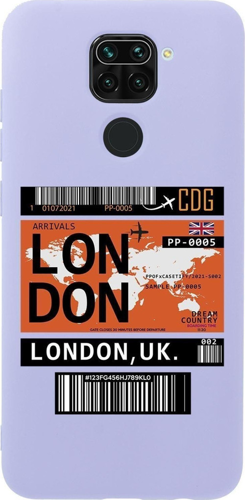 Xiaomi Redmi Note 9 London Premium Silikonlu Telefon Kılıfı