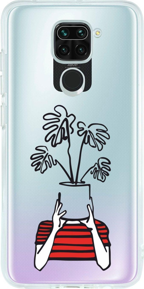 Xiaomi Redmi Note 9 Mood Plants Şeffaf Telefon Kılıfı