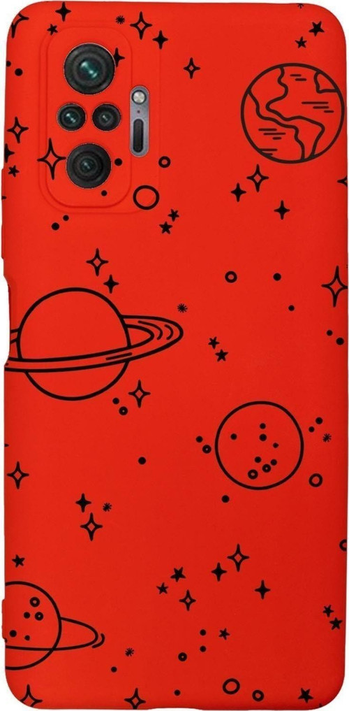 Xiaomi Redmi Note 10 Pro Max Uyumlu Galaxy Desenli Premium Silikonlu Lansman Telefon Kılıfı