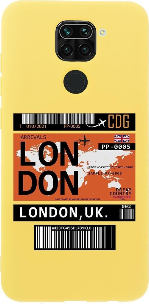 Xiaomi Redmi Note 9 London Premium Silikonlu Telefon Kılıfı