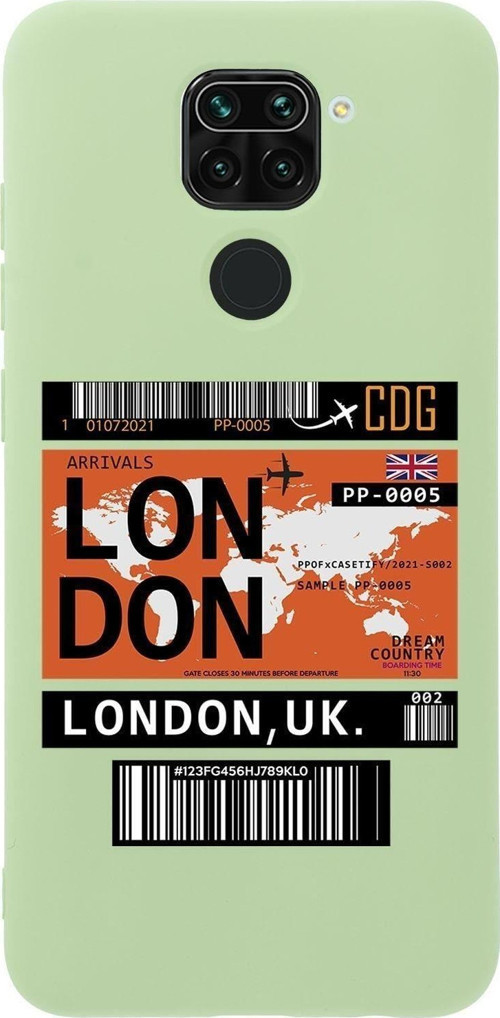 Xiaomi Redmi Note 9 London Premium Silikonlu Telefon Kılıfı