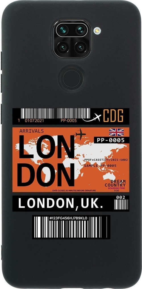 Xiaomi Redmi Note 9 London Premium Silikonlu Telefon Kılıfı