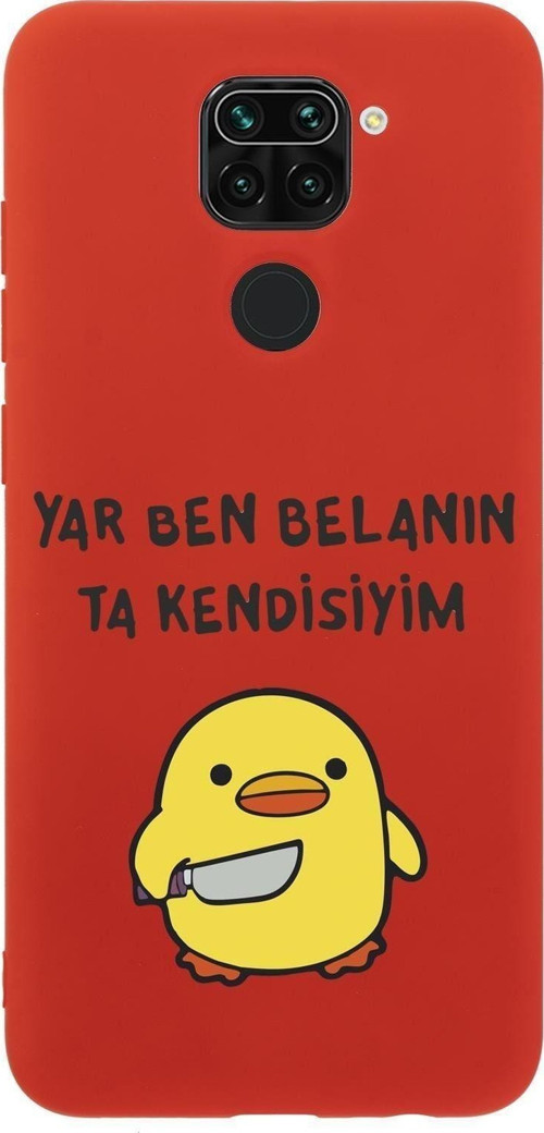 Xiaomi Redmi Note 9 Katil Civciv Desenli Premium Silikonlu Telefon Kılıfı