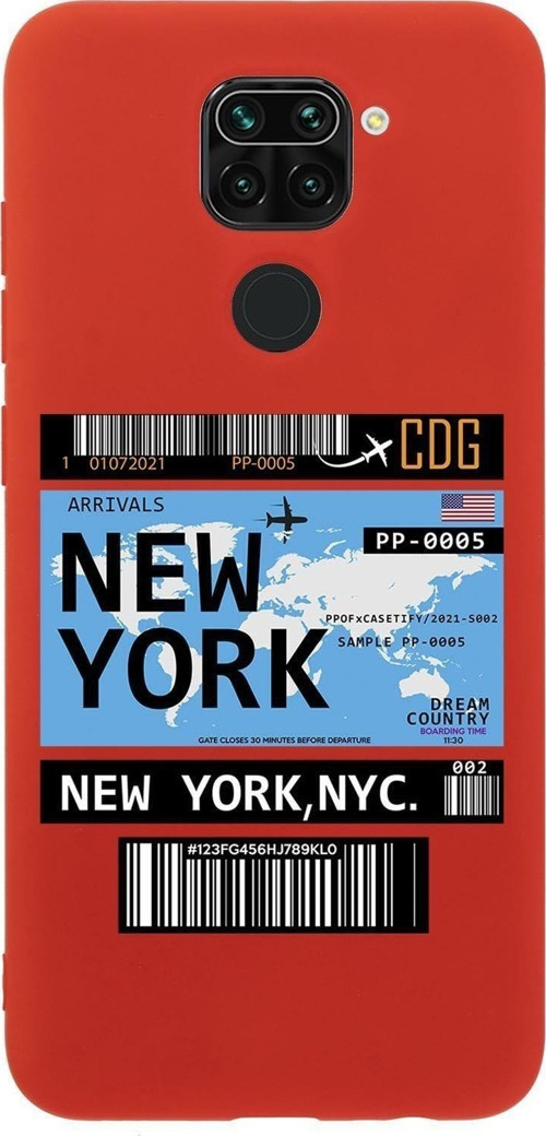 Xiaomi Redmi Note 9 New York Premium Silikonlu Telefon Kılıfı