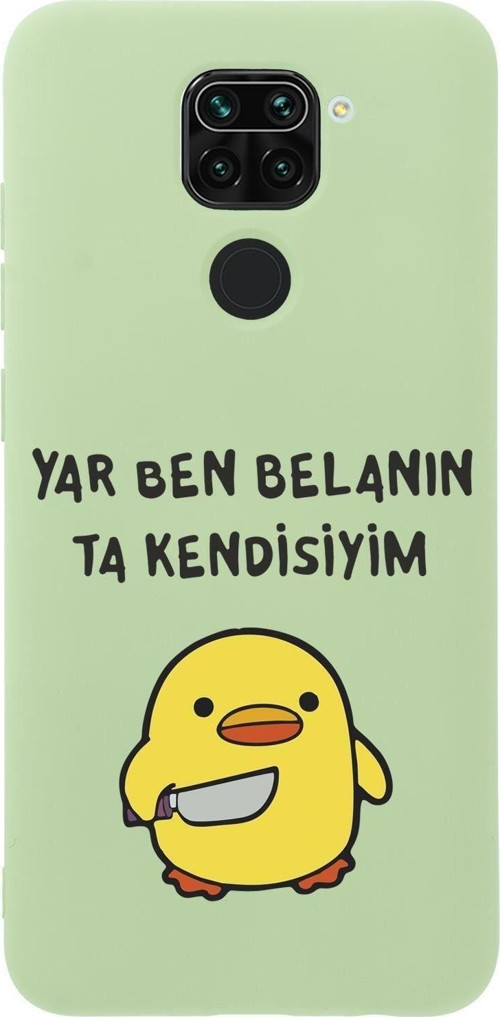 Xiaomi Redmi Note 9 Katil Civciv Desenli Premium Silikonlu Telefon Kılıfı