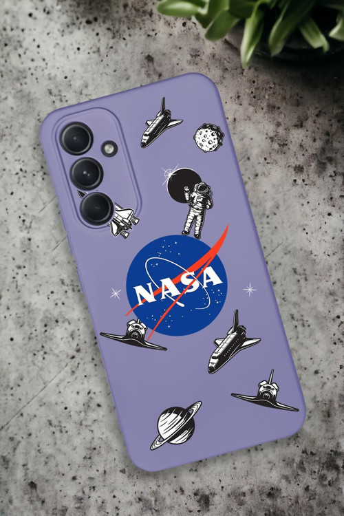 Samsung Galaxy A54 Uyumlu Nasa Desenli Premium Silikonlu Lansman Telefon Kılıfı