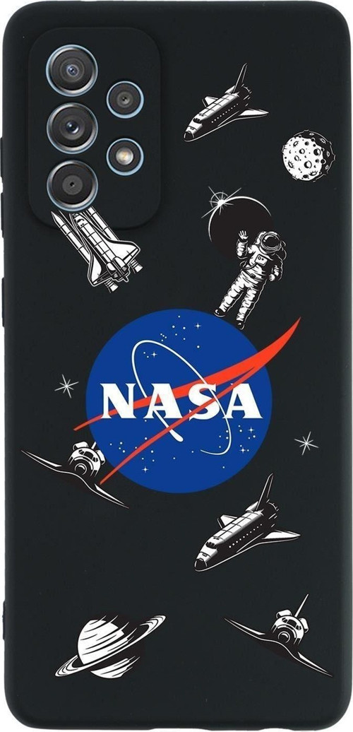 Samsung Galaxy A53 Uyumlu Nasa Desenli Premium Silikonlu Lansman Telefon Kılıfı