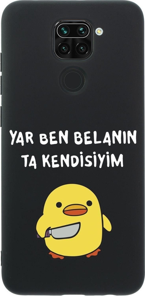 Xiaomi Redmi Note 9 Katil Civciv Desenli Premium Silikonlu Telefon Kılıfı