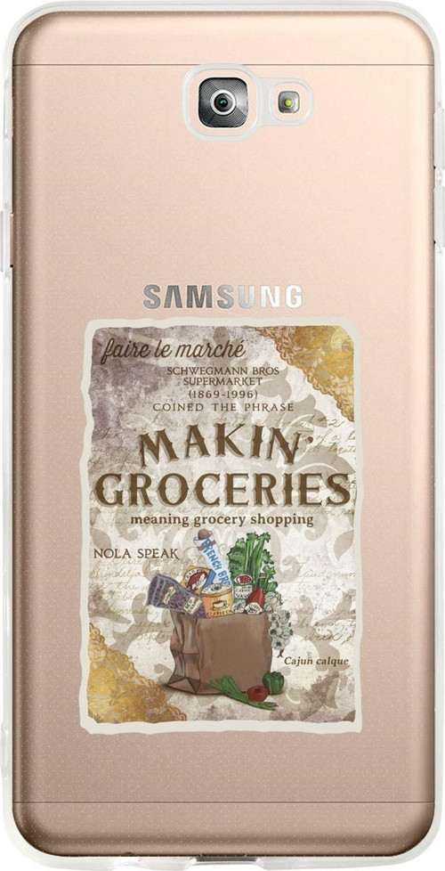 Samsung J7 Prime Makin Groceries Premium Şeffaf Silikon Kılıf