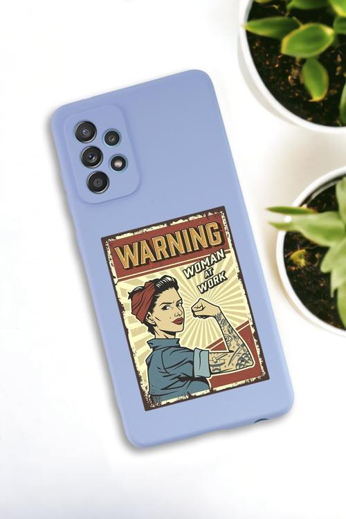 Samsung Galaxy A33 Uyumlu Women At Work Desenli Premium Silikonlu Lansman Telefon Kılıfı