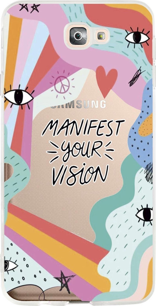 Samsung J7 Prime Manifest Your Vision Premium Şeffaf Silikon Kılıf