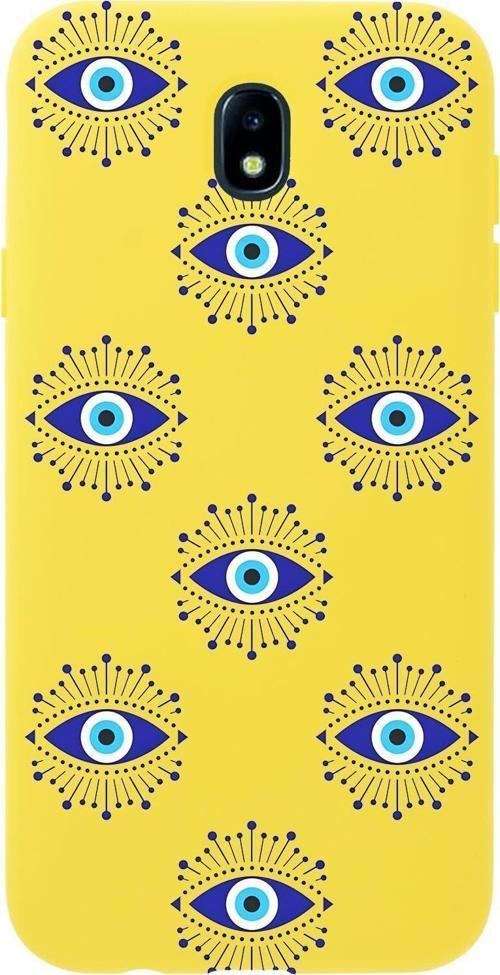 Samsung J7 Pro Uyumlu Mystic Aura Desenli Premium Silikonlu Telefon Kılıfı
