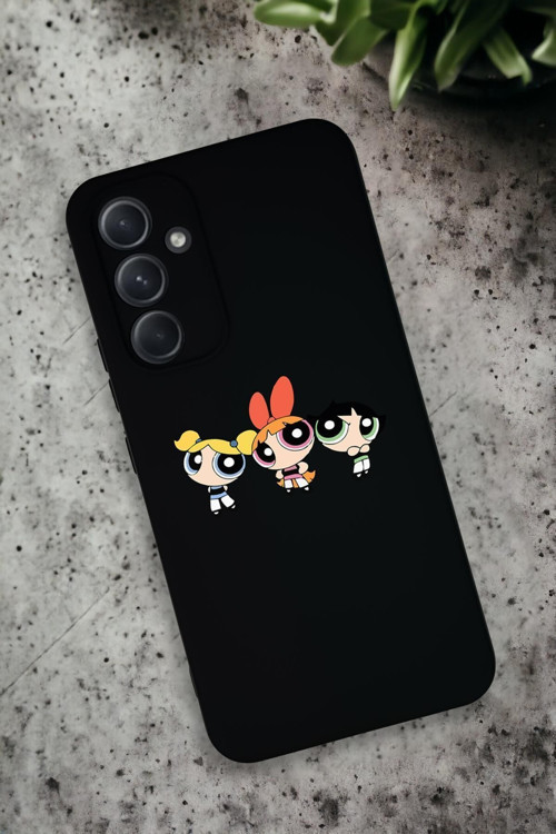 Samsung Galaxy A54 Uyumlu Powerpuff Girls Desenli Premium Silikonlu Lansman Telefon Kılıfı
