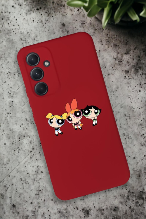 Samsung Galaxy A54 Uyumlu Powerpuff Girls Desenli Premium Silikonlu Lansman Telefon Kılıfı