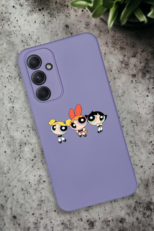 Samsung Galaxy A54 Uyumlu Powerpuff Girls Desenli Premium Silikonlu Lansman Telefon Kılıfı