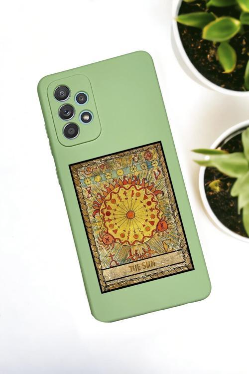 Samsung Galaxy A72 Uyumlu The Sun Deer Desenli Premium Silikonlu Lansman Telefon Kılıfı