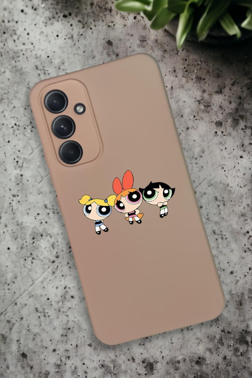Samsung Galaxy A54 Uyumlu Powerpuff Girls Desenli Premium Silikonlu Lansman Telefon Kılıfı