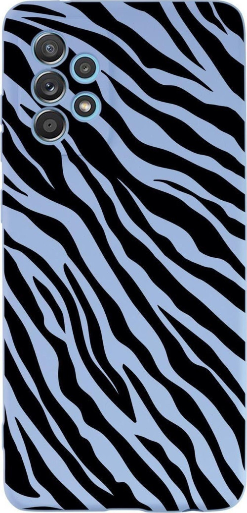 Samsung Galaxy A53 Uyumlu Zebra Pattern Premium Silikonlu Lansman Telefon Kılıfı