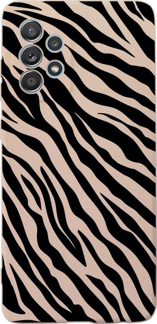 Samsung Galaxy A53 Uyumlu Zebra Pattern Premium Silikonlu Lansman Telefon Kılıfı