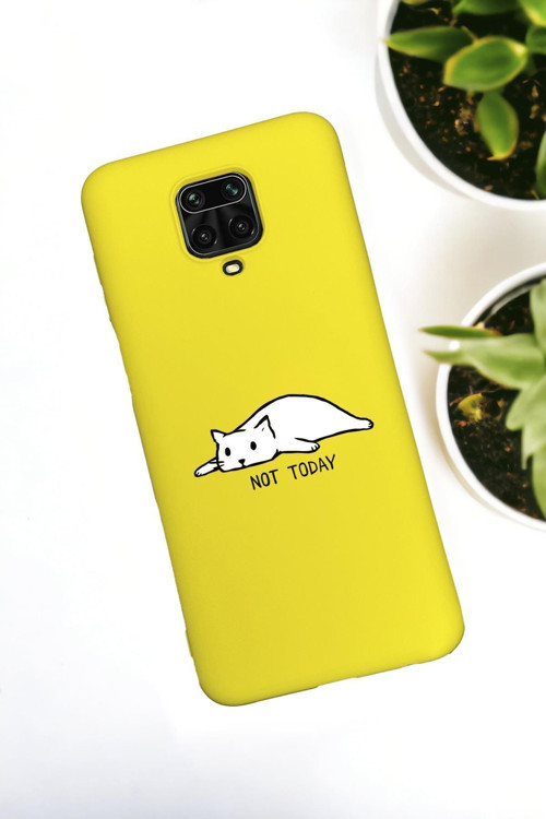 Xiaomi Redmi Note 9 Pro / Note 9S Uyumlu Not Today Desenli Premium Silikonlu Lansman Telefon Kılıfı